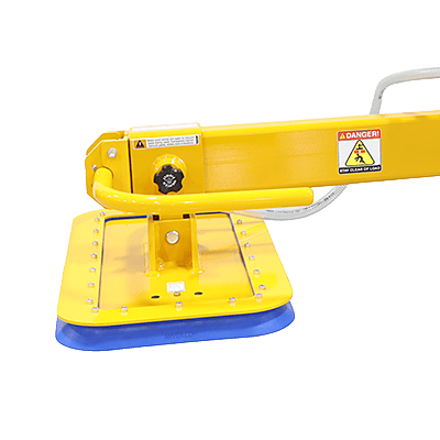 Mặt hút chữ nhật bắt bu lông trên thiết bị nâng chân không