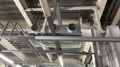 Thanh ray nhôm treo trần, cầu trục khí nén tay cầm cảm ứng lực - ảnh 14