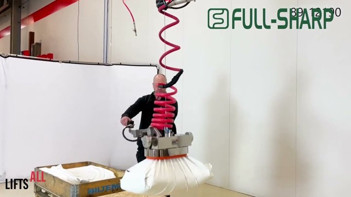 Thiết bị nâng hạ hút chân không bao. Thiết bị nâng bao các loại tải trọng 50kg