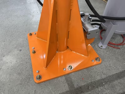 Articulating Jib Crane with Horizontal Pneumatic Hoist for Carton Box Lifting - ảnh 2