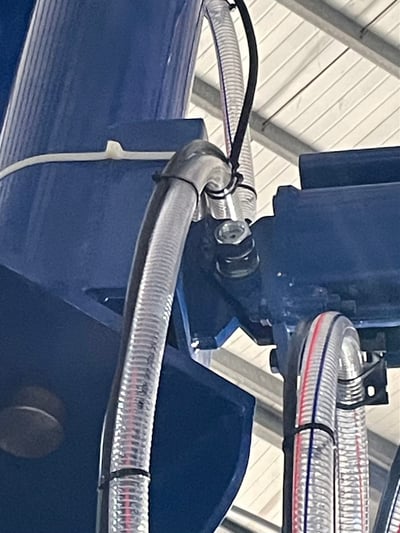 Cầu trục xoay 500kg treo pa lăng điện và mặt hút chân không Becker - ảnh 7