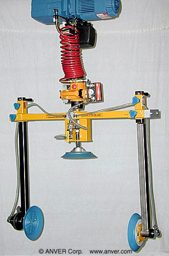 VM series hoist integrated lifter with side gripping pad attachment