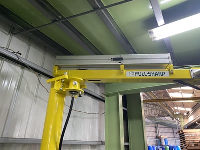 Cầu trục xoay khớp nối và palăng khí nén nằm hút thùng giấy - ảnh 12