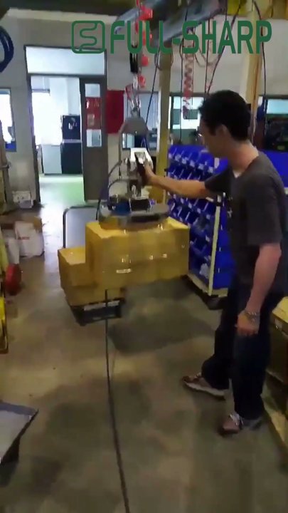 Thiết bị nâng hạ hút chân không nâng thùng carton 30kg. Thiết bị nâng hạ thùng giấy