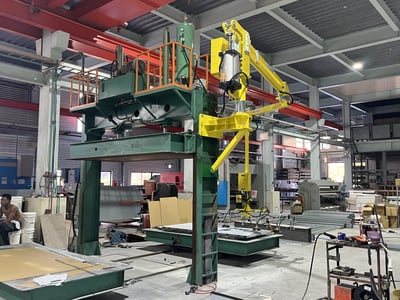 Tay nâng trợ lực treo cột, đầu hút chân không nâng tấm thép - ảnh 14