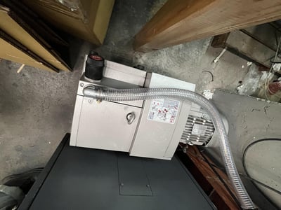 Cầu trục xoay ray nhôm treo đầu hút Becker hút thùng giấy - ảnh 7
