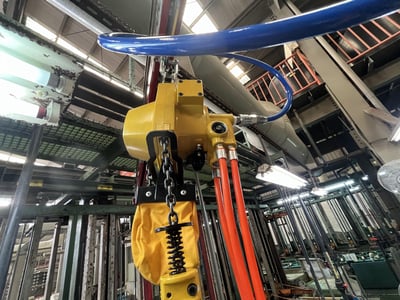 5T Overhead Rail with ENDO Pneumatic Hoist for Flammable Zones - ảnh 6