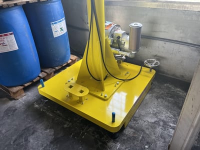 Cầu trục xoay ray nhôm đế di động, hút bao bằng thiết bị ANVER - ảnh 2