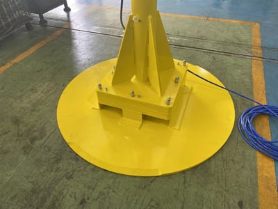 Articulating Jib Crane with Horizontal Air Hoist and Pneumatic Cylinder - ảnh 2
