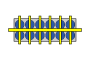 Crossarm and pad positions on 12-pad frame, diagram 3