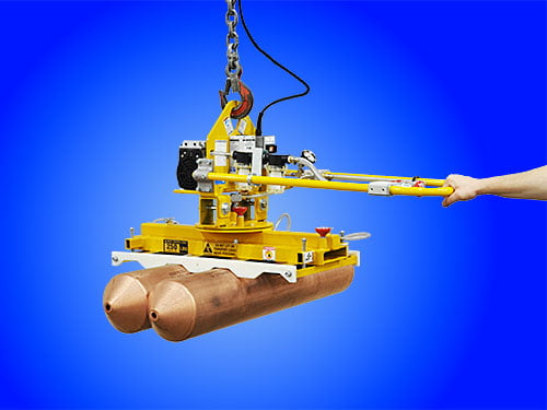 Thiết bị nâng chân không chạy điện ANVER VPFL4-04-AC với bộ gá đặt riêng, nâng cùng lúc 4 vật hình trụ kín khí (ảnh 3)