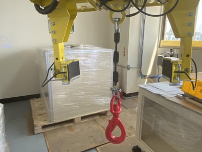 Pneumatic Jib Crane with Copper Coil Clamp for Motor Winding Workshops - ảnh 25