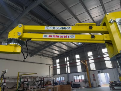 Tay nâng trợ lực khí nén nâng phôi vào máy phay tiện CNC - ảnh 34