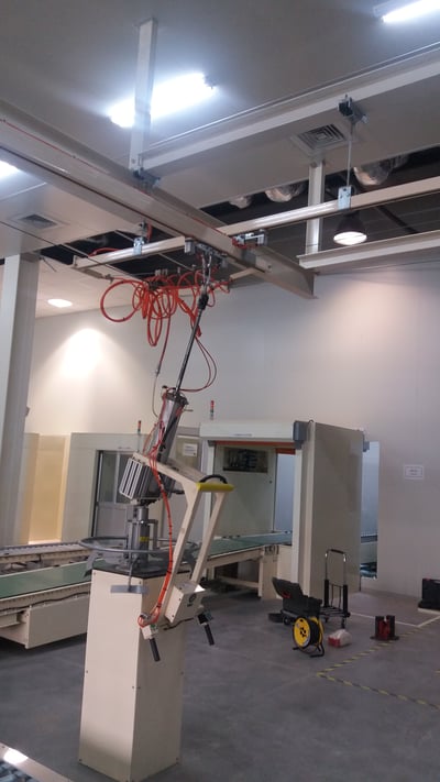 5T Ceiling-Mounted Steel Rail with Lifting Cylinder and Mechanical Gripper - ảnh 3