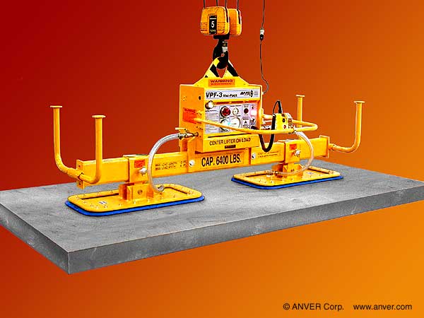 Thiết bị nâng chân không chạy điện ANVER dùng mặt hút VP1834 nâng thép tấm
