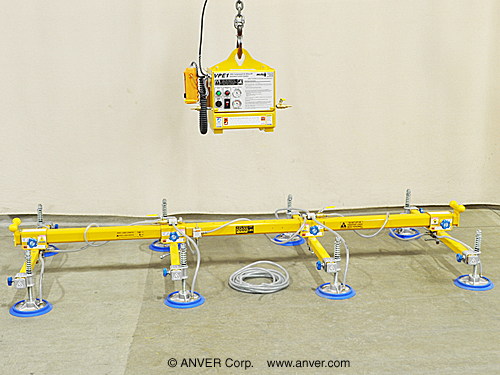 ANVER VPE1-RDCO with LB200M8-110-4/44: lifting & handling non-porous loads weighing up to 2,000 lb (907 kg)
