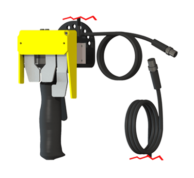 Tay cầm điều khiển khí nén - điện có cò bấm điện FDEPETA9150