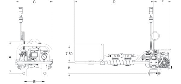 Bản vẽ kích thước VPFL4-AC
