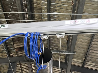 Cầu trục xoay khí nén đế di động và tool kẹp bao đa năng - ảnh 8