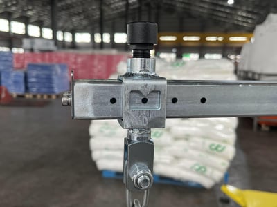 Mobile Aluminum Rail Jib Crane with KITO Hoist and Bag Clamp Tool - ảnh 8