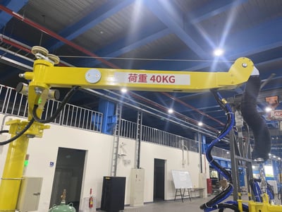 Cầu trục xoay tay khớp nối treo air balancer và tool hút khí nén - ảnh 12
