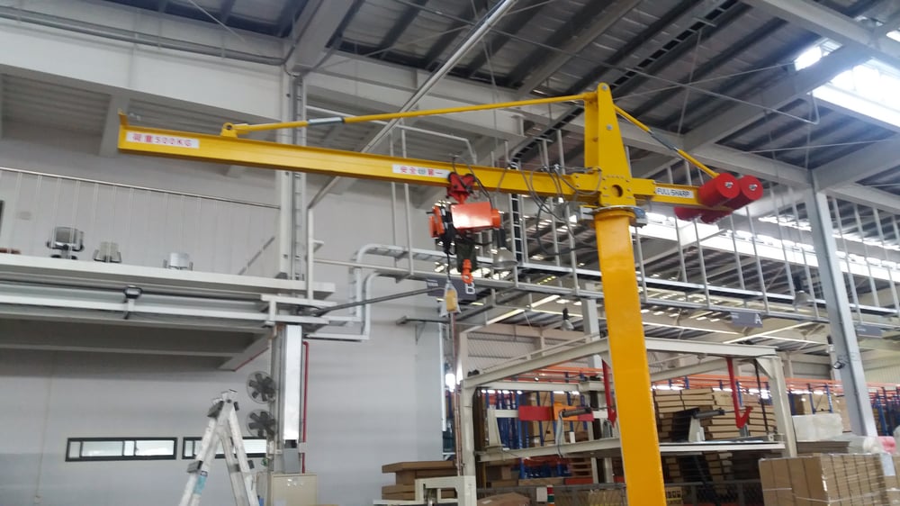 5T 軌道旋臂吊車配 250 kg 電動吊車