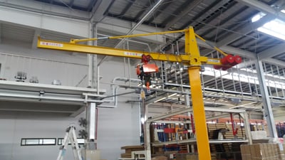 Cầu trục xoay thanh ray 5T treo pa lăng điện 250 kg - ảnh 3