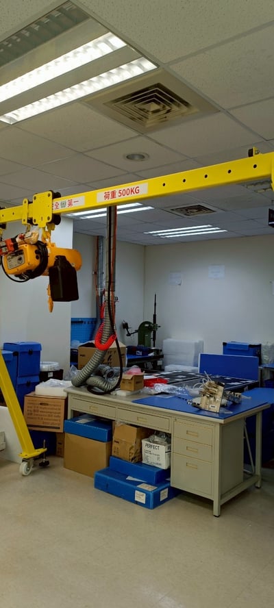 Cổng trục 500 kg đẩy tay treo palang điện cho nhà xưởng - ảnh 15