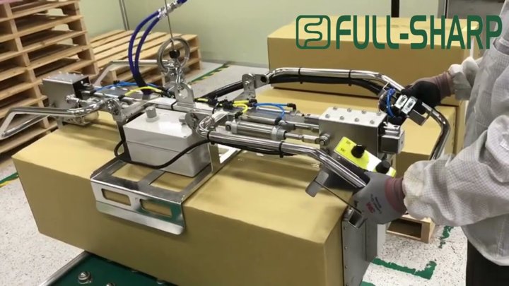 Thiết bị nâng hạ kẹp thùng carton. Thiết bị kẹp thùng
