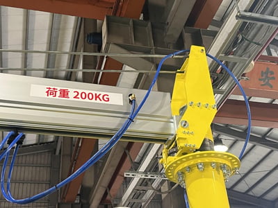 Cầu trục xoay khí nén đế di động 200kg của FullSharp - ảnh 5