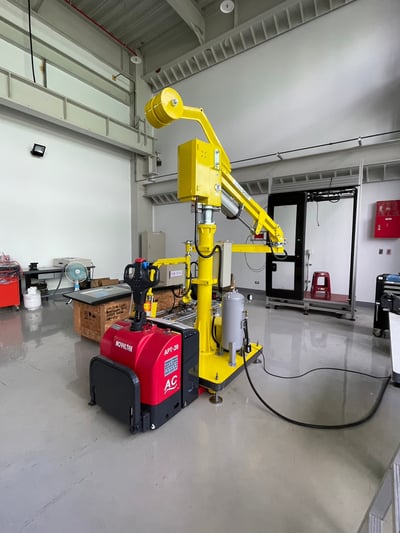 Tay nâng trợ lực hút tấm kính có chức năng lật và định vị - ảnh 1