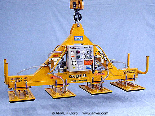 ANVER E800M4-110-FP four pad electric powered inline vacuum lifter