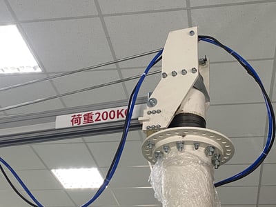 Cầu trục xoay ray nhôm, palang KITO kéo tay và nam châm gạt tay - ảnh 3