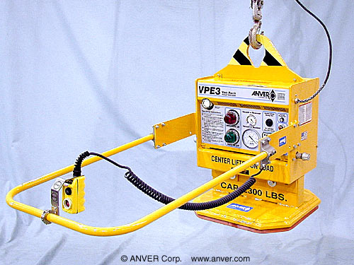ANVER VPE3-L with FPS220220G-F3SP and HBXK-12-F: lifting & handling aluminum sows up to 2300 lb (1043 kg)
