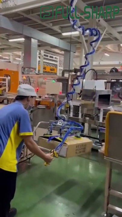 Cầu trục xoay khớp nối treo thiết bị tay cầm dài hút chân không nâng hạ thùng carton, giấy