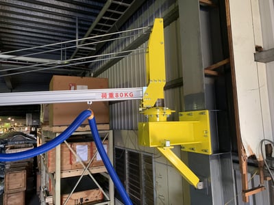 Column-Mounted Aluminum Rail Jib Crane with ANVER Vacuum Lifter for Long Cartons - ảnh 9