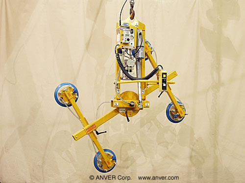 ANVER ET100M4-61-2/44-MR four pad electric lifter with powered tilt and manual rotation