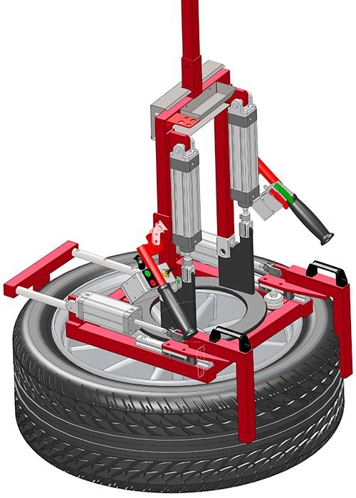 Lifts All mechanical wheel gripper 62 kg