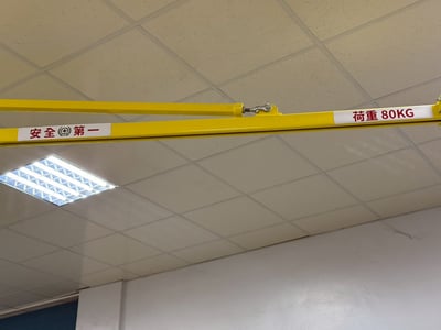 Cầu trục xoay thanh ray 5T treo air balancer và tool móc bình - ảnh 5