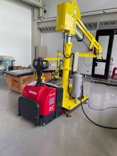 Tay nâng trợ lực hút tấm kính có chức năng lật và định vị - ảnh 2
