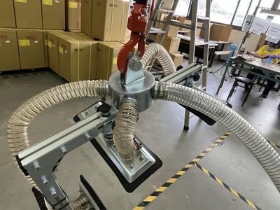 Fixed-Base Aluminum Rail Jib Crane with KITO Hoist for Carton Box Suction - ảnh 15