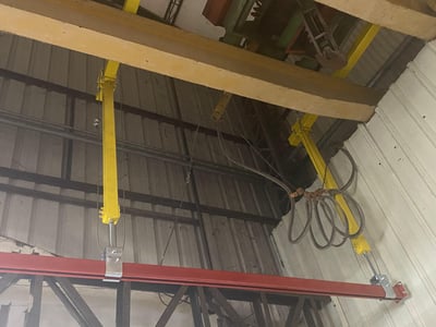 Thanh ray 5T tải 200 kg treo trần và pa lăng khí nén ENDO - ảnh 3