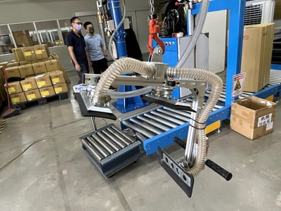 Fixed-Base Aluminum Rail Jib Crane with KITO Hoist for Carton Box Suction - ảnh 13