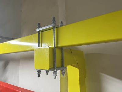 Bộ khung thanh ray treo palăng KITO và tay kẹp khay ốc vít - ảnh 5