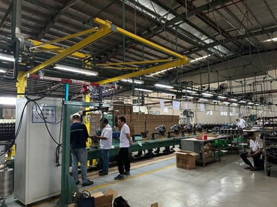 Bộ khung thanh ray 5T treo air balancer 200 kg gắp motor xe - ảnh 24