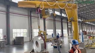 Mặt hút chân không hút nâng cuộn kim loại