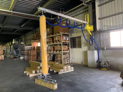 Column-Mounted Aluminum Rail Jib Crane with ANVER Vacuum Lifter for Long Cartons - ảnh 14