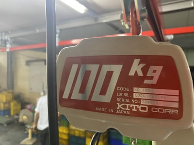 Suspended Pneumatic Jib Crane on 5T Rail with 200 kg Plastic Tray Gripper - ảnh 18
