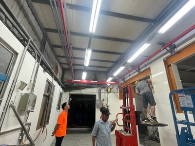 Thanh ray thép 200 kg treo trần cho pa lăng điện - ảnh 3