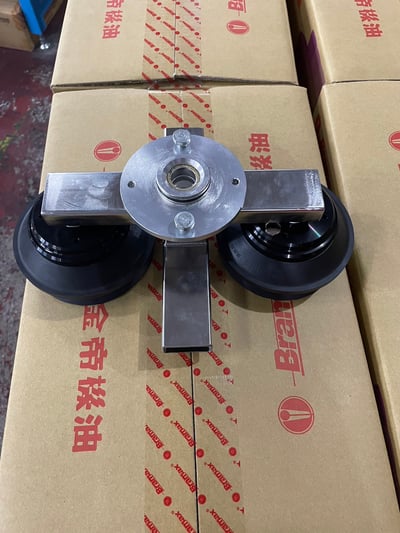 Cầu trục xoay khớp nối treo Becker hút thùng giấy chân không - ảnh 3